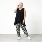 AKH Fashion 6813 Trousers, Black and White