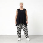 AKH Fashion 6813 Trousers, Black and White