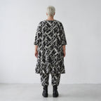 AKH Fashion 6837 Big Shirt, Black and White