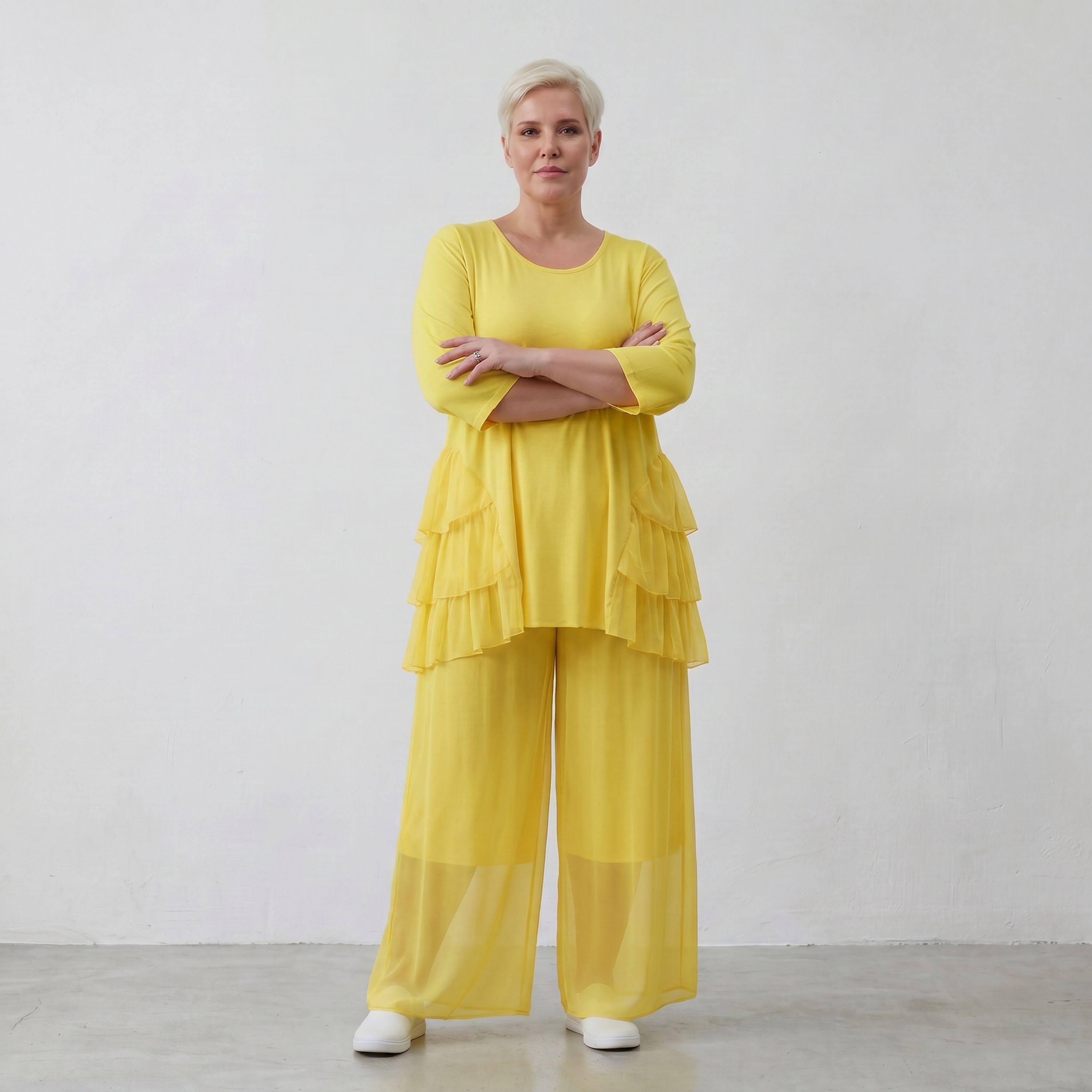 AKH Fashion Shirt 6862 Priya, Gelb