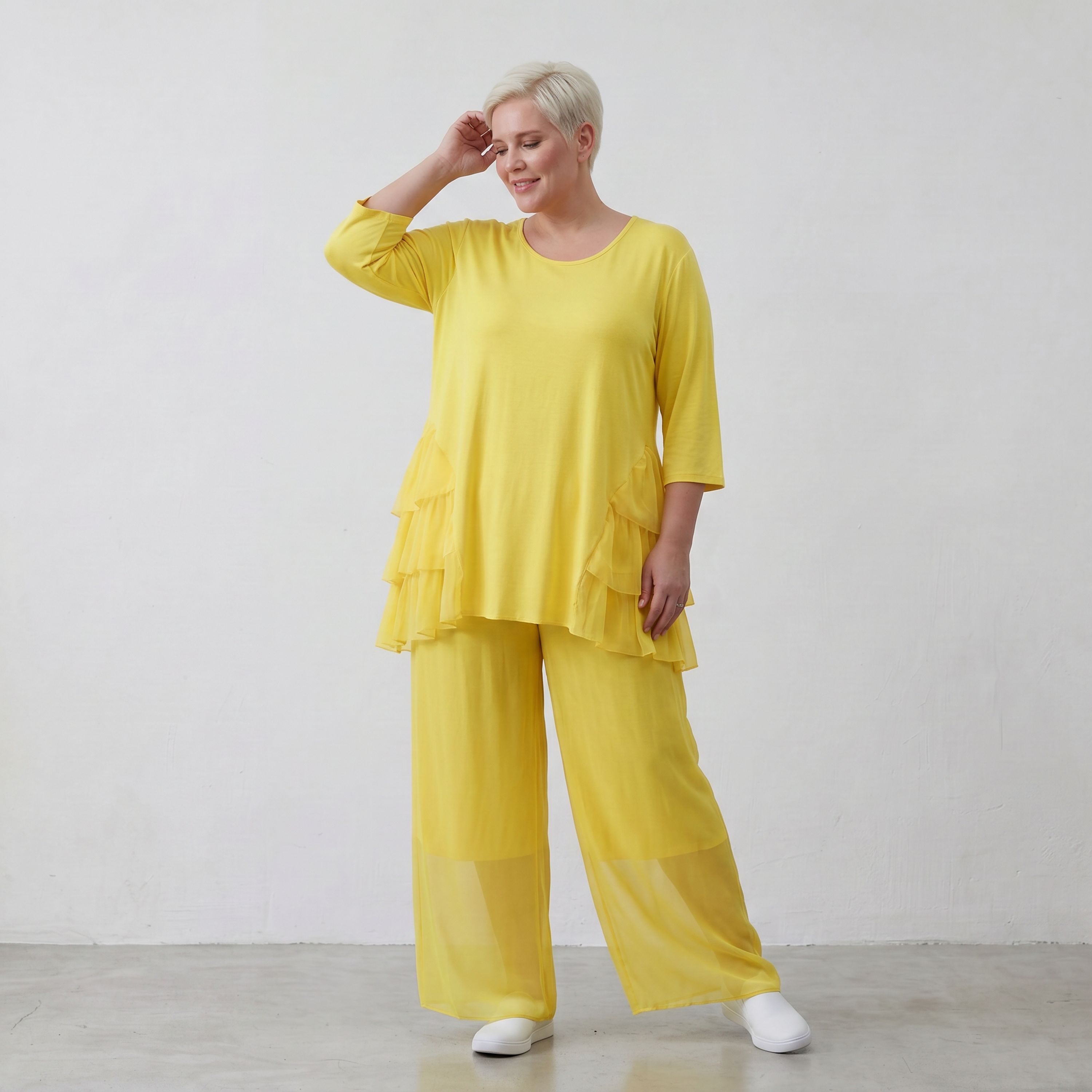 AKH Fashion Shirt 6862 Priya, Gelb