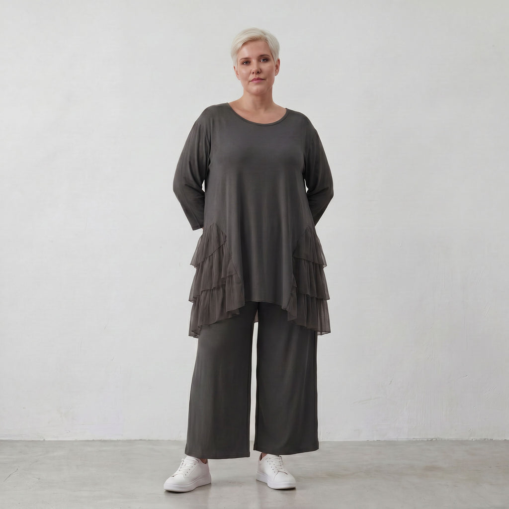 AKH Fashion Shirt 6862 Priya, Schwarz
