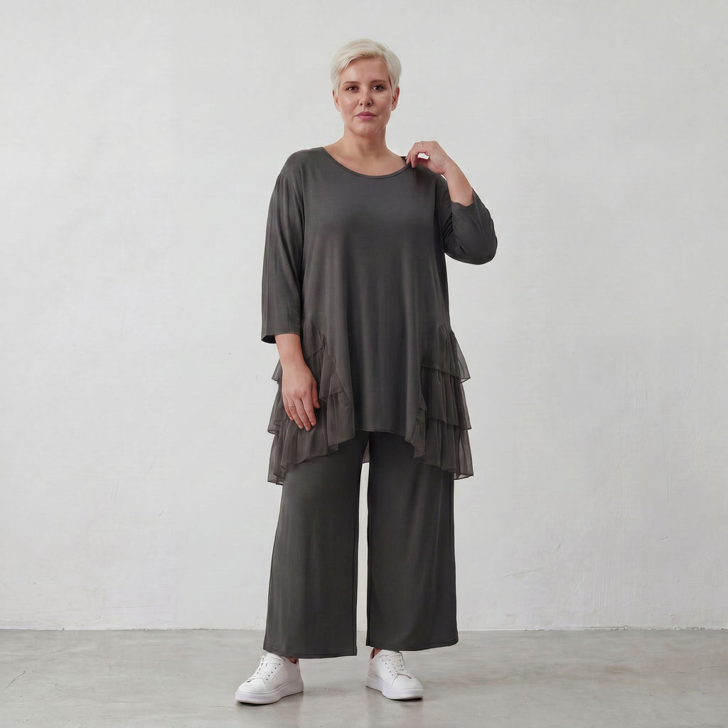 AKH Fashion Shirt 6862 Priya, Schwarz
