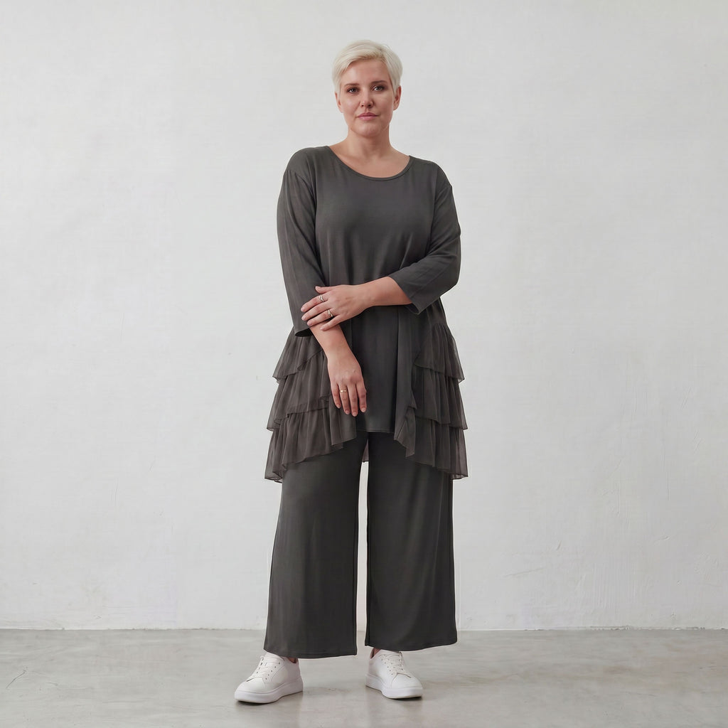 AKH Fashion Shirt 6862 Priya, Schwarz