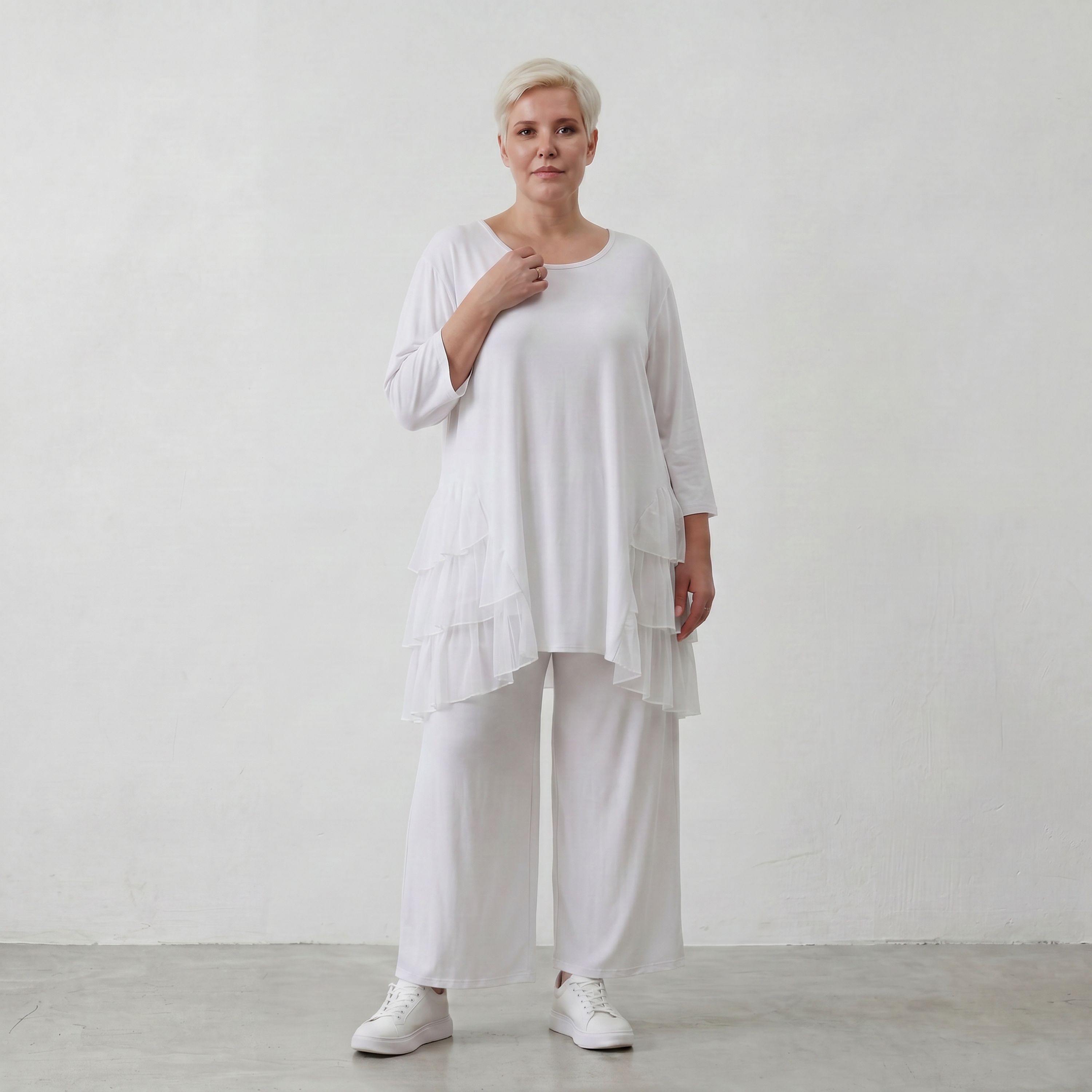 AKH Fashion Shirt 6862 Priya, Weiß