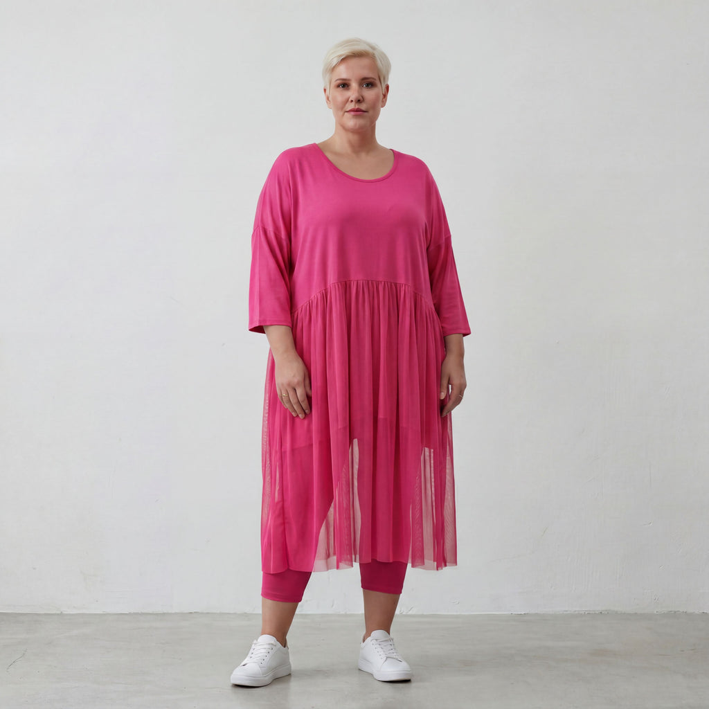 AKH Fashion Kleid 7046 Priya, Fuchsia
