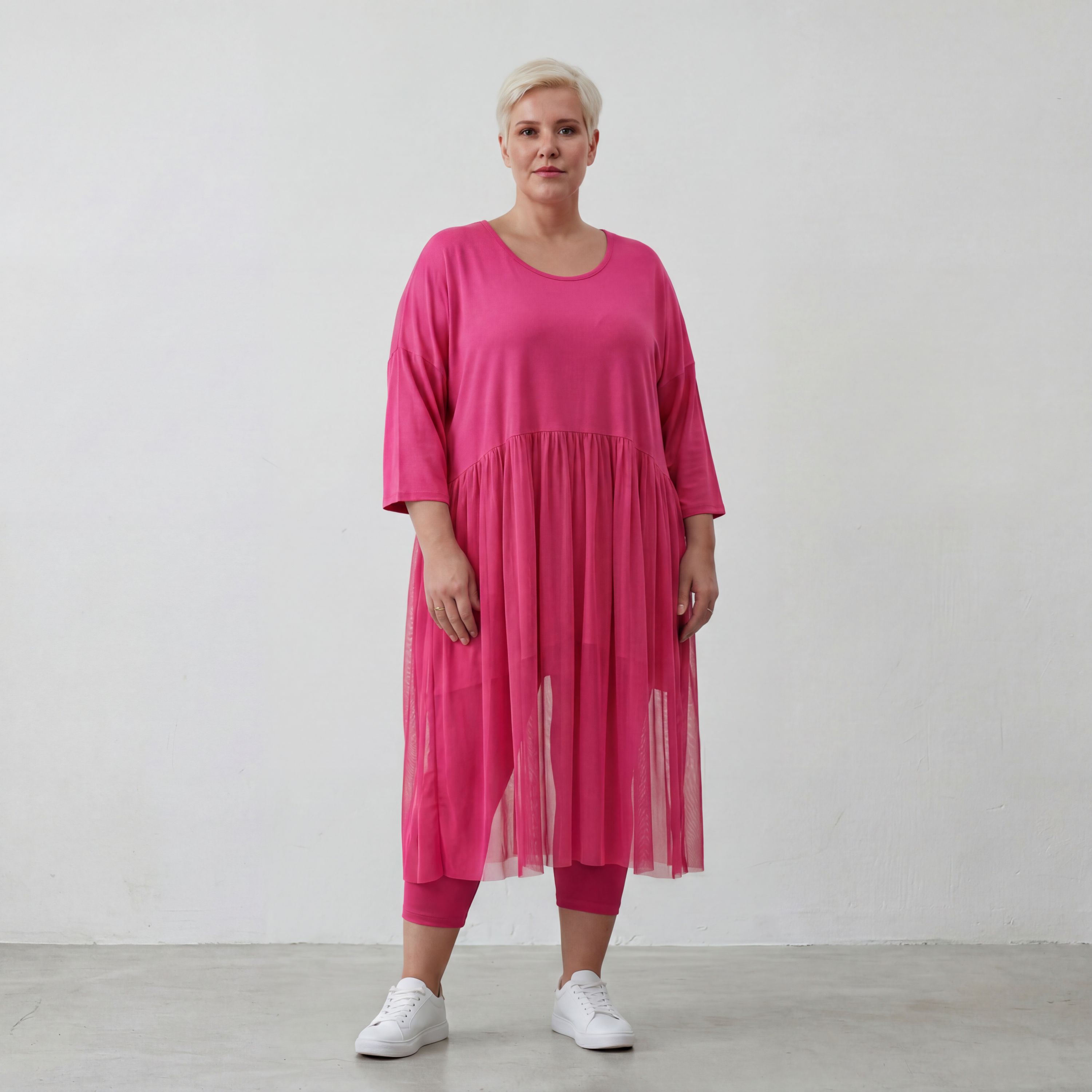 AKH Fashion Kleid 7046 Priya, Fuchsia