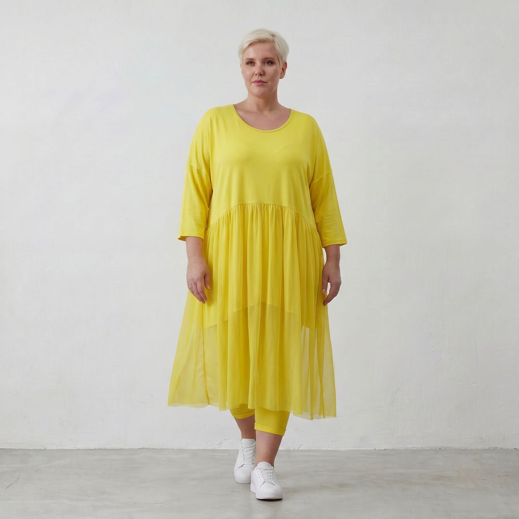 Robe AKH Fashion 7046, jaune