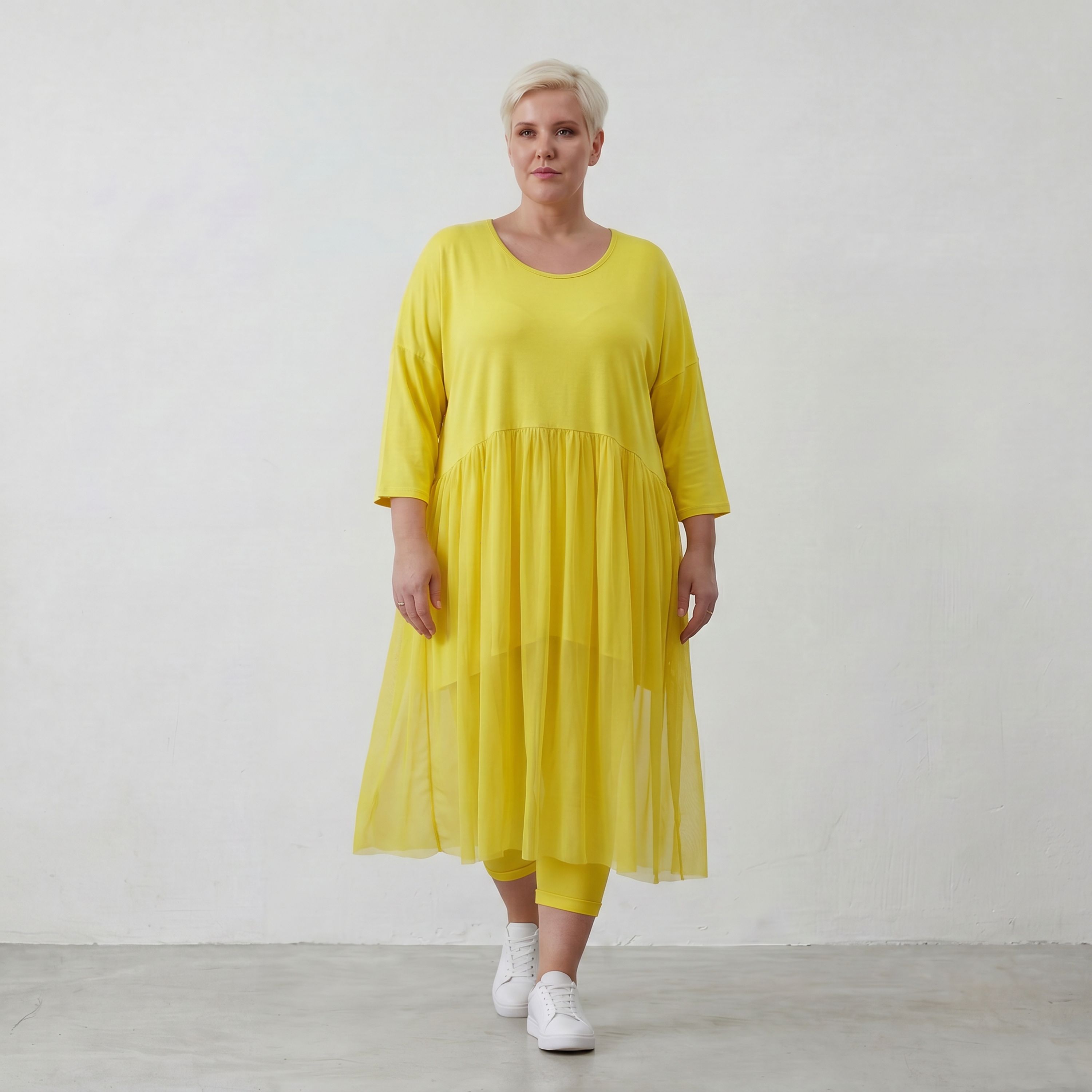 Robe AKH Fashion 7046, jaune