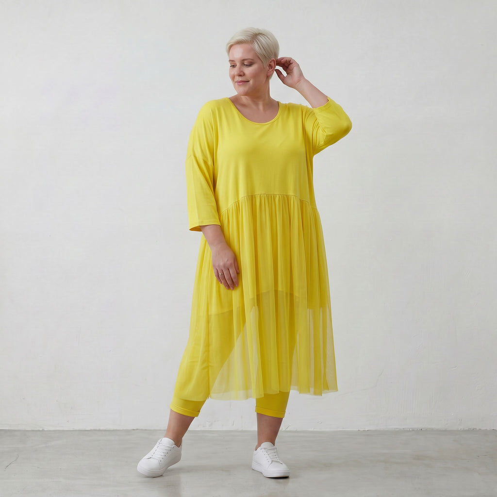 Robe AKH Fashion 7046, jaune