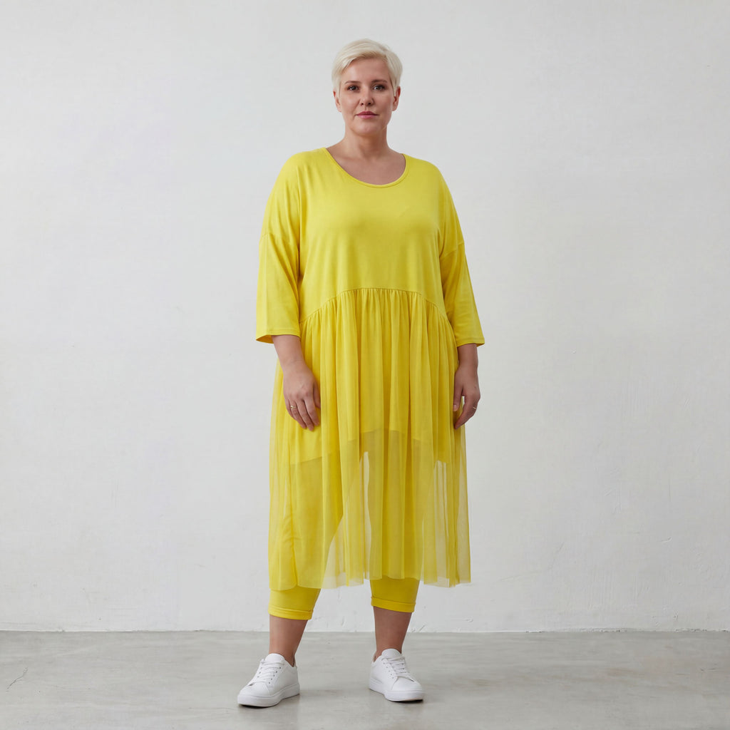 Robe AKH Fashion 7046, jaune