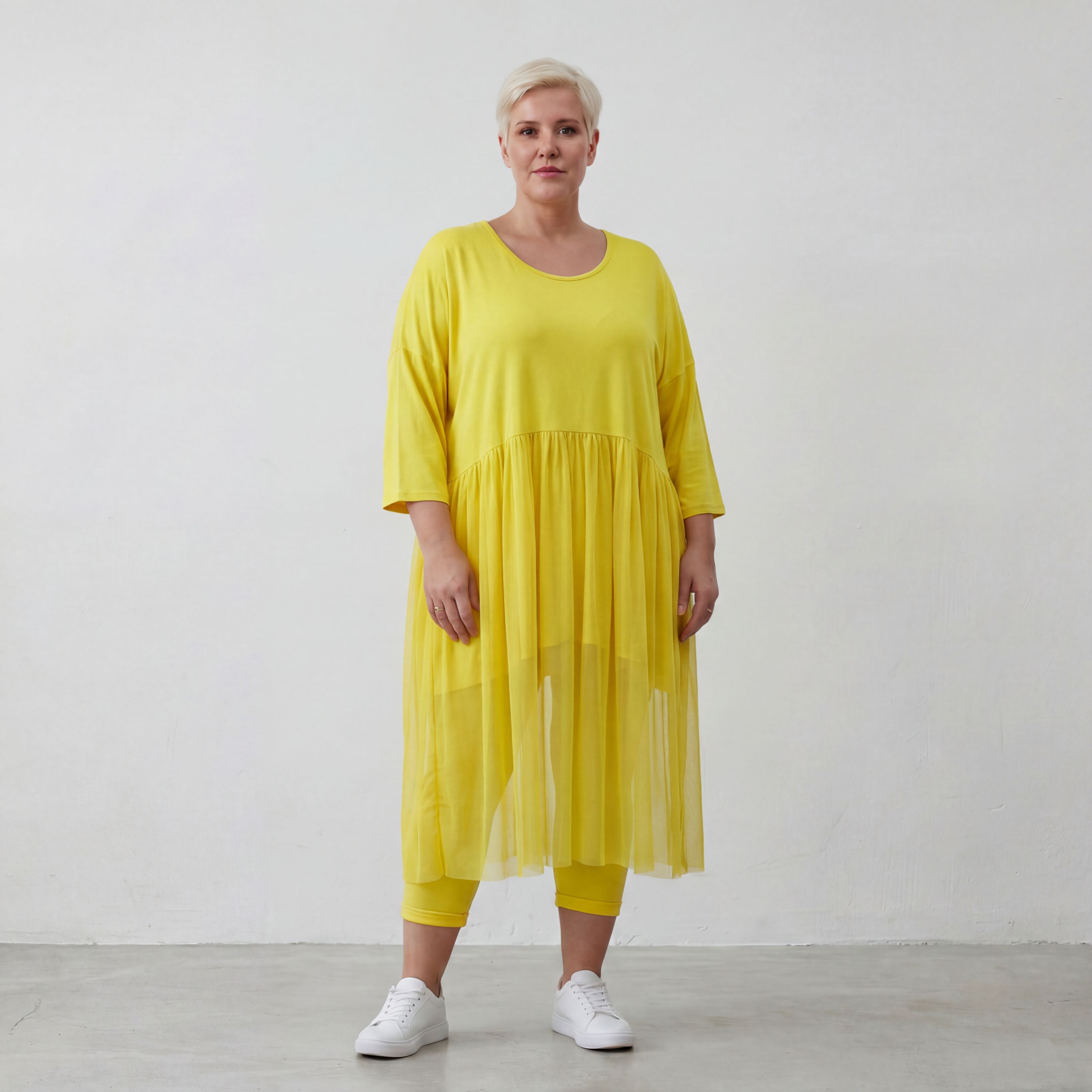 Robe AKH Fashion 7046, jaune
