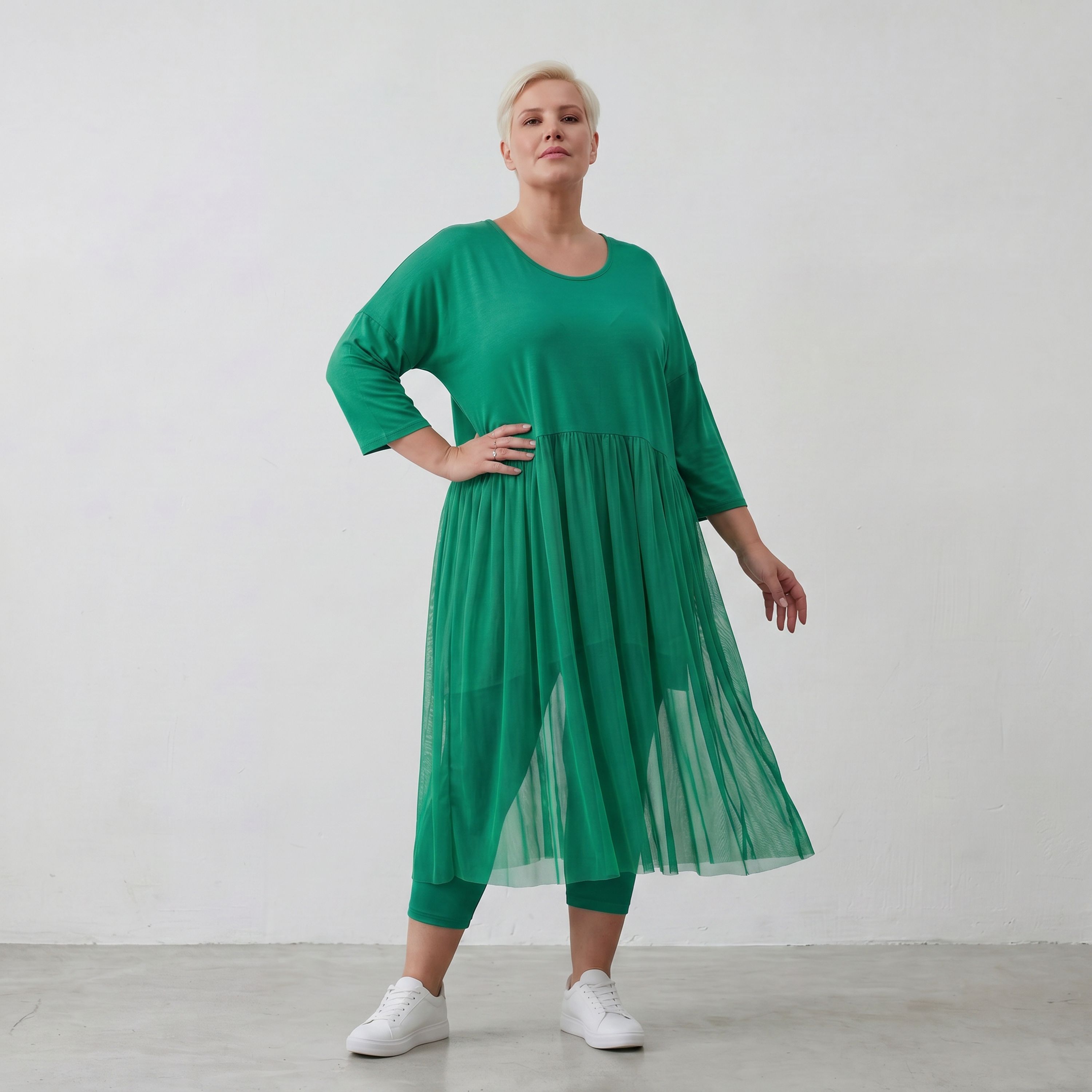 AKH Fashion Kleid 7046 Priya, Grün