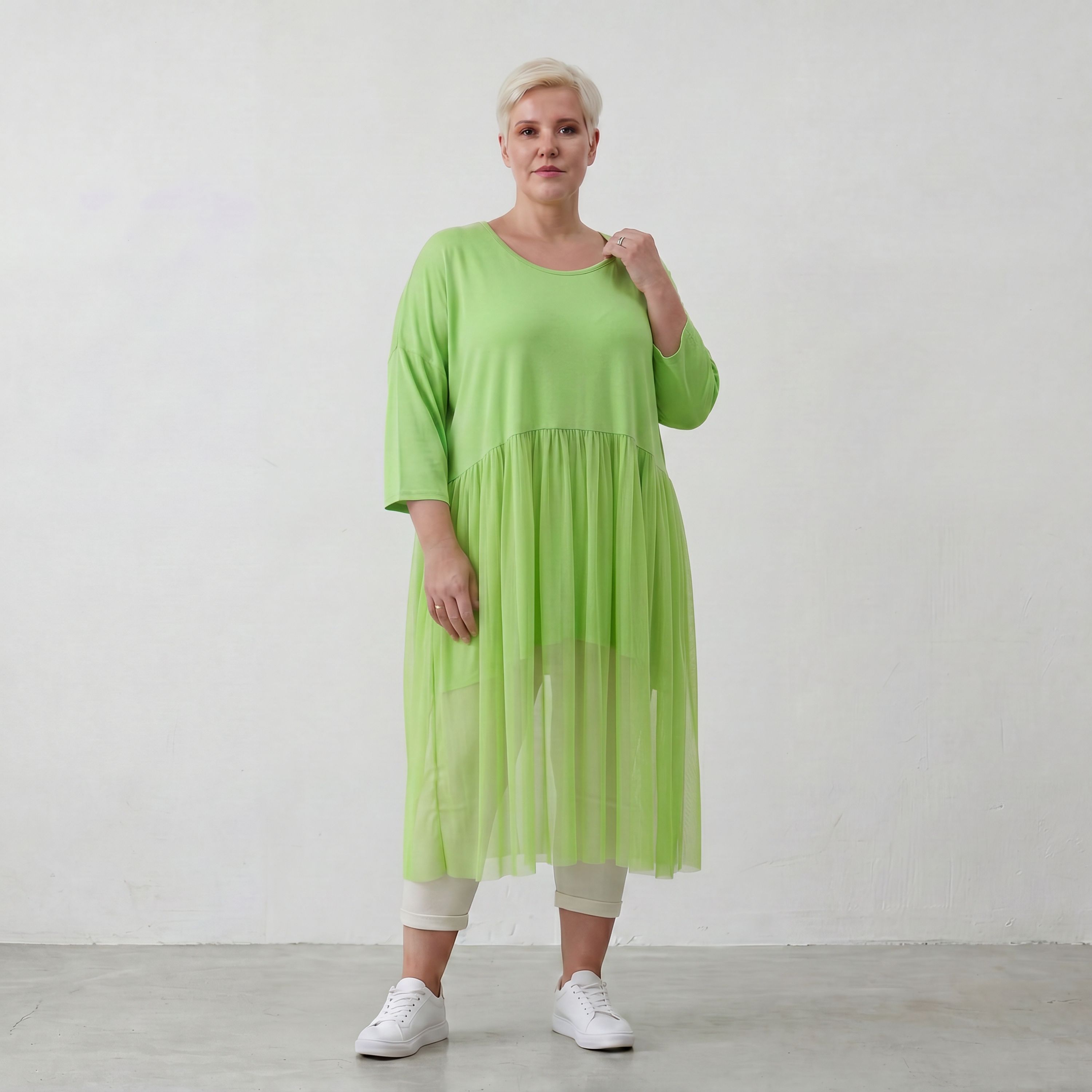 AKH Fashion Kleid 7046 Priya, Lime