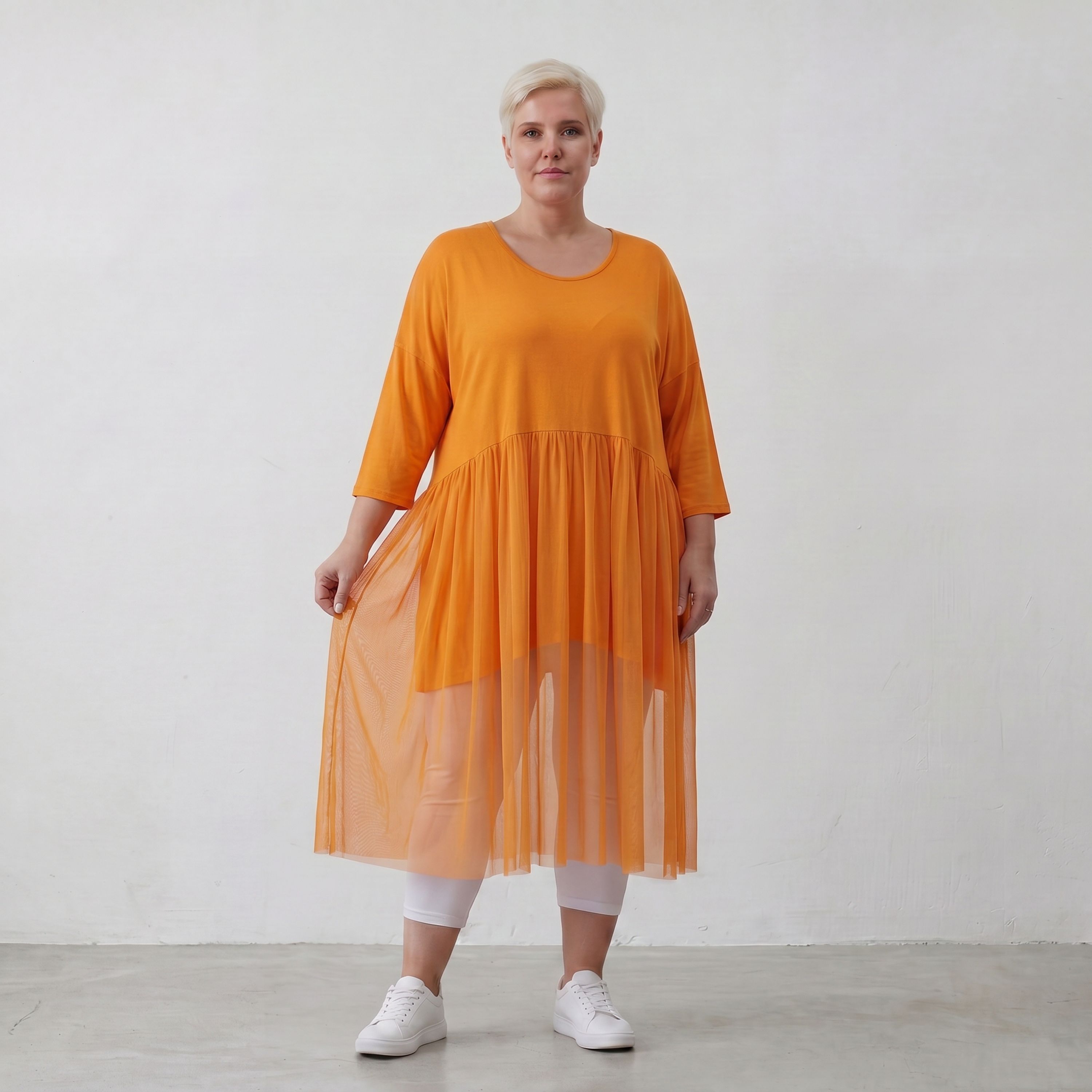 AKH Fashion Kleid 7046 Priya, Orange