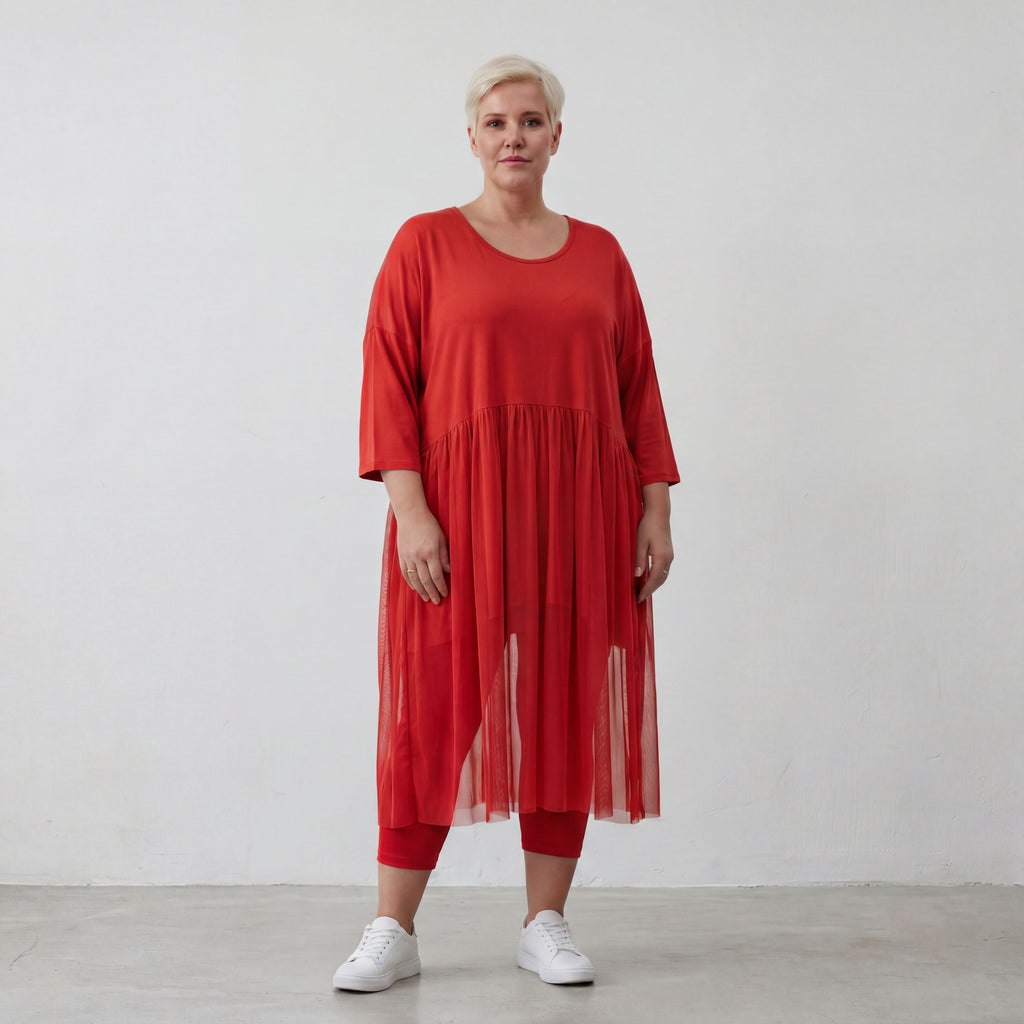 AKH Fashion Kleid 7046 Priya, Rot