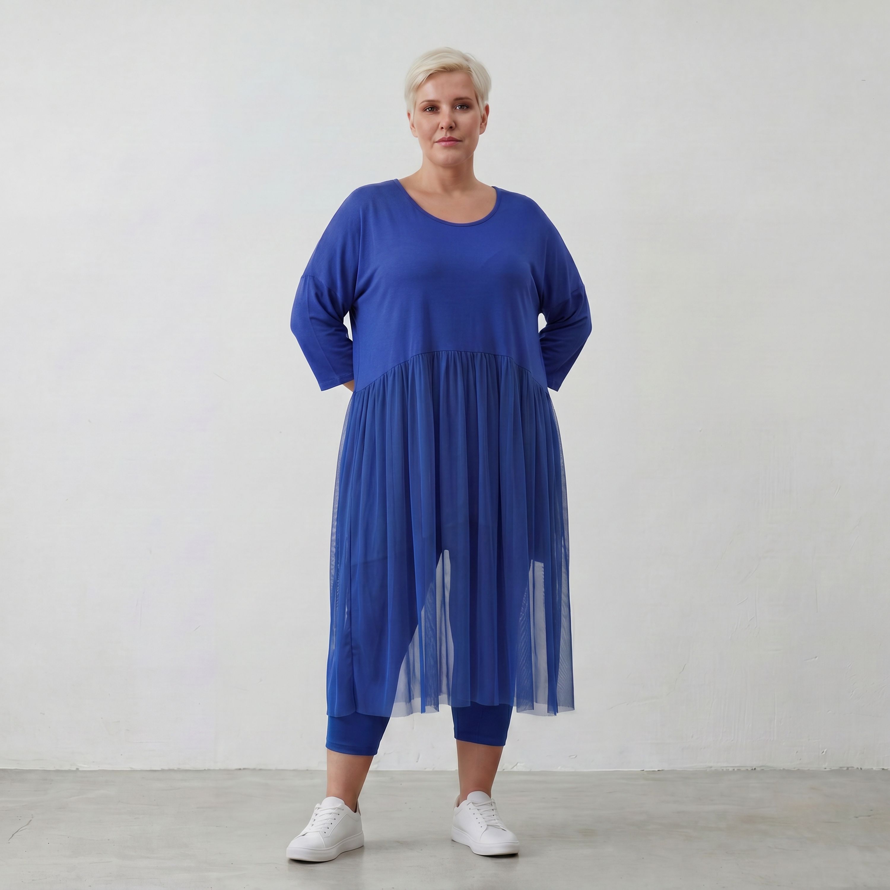 AKH Fashion Kleid 7046 Priya, Royalblau