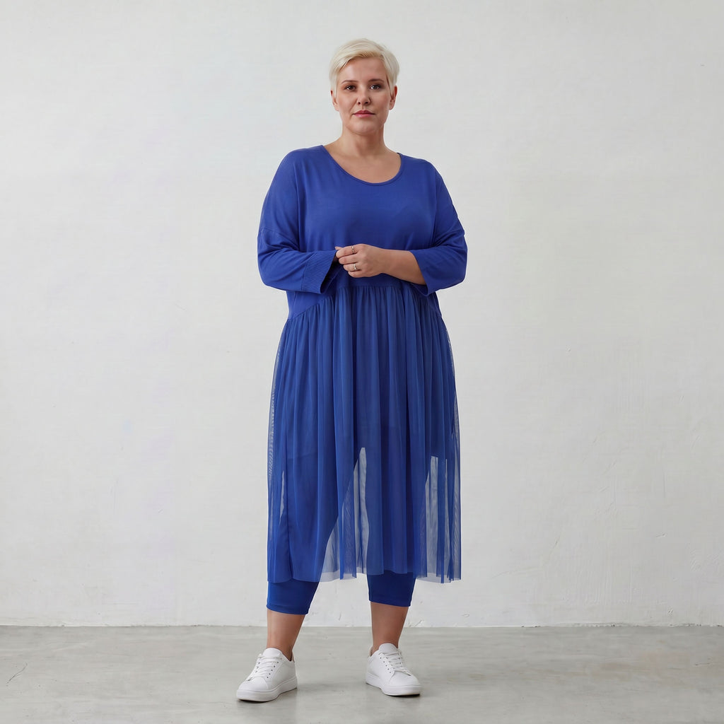 AKH Fashion Kleid 7046 Priya, Royalblau