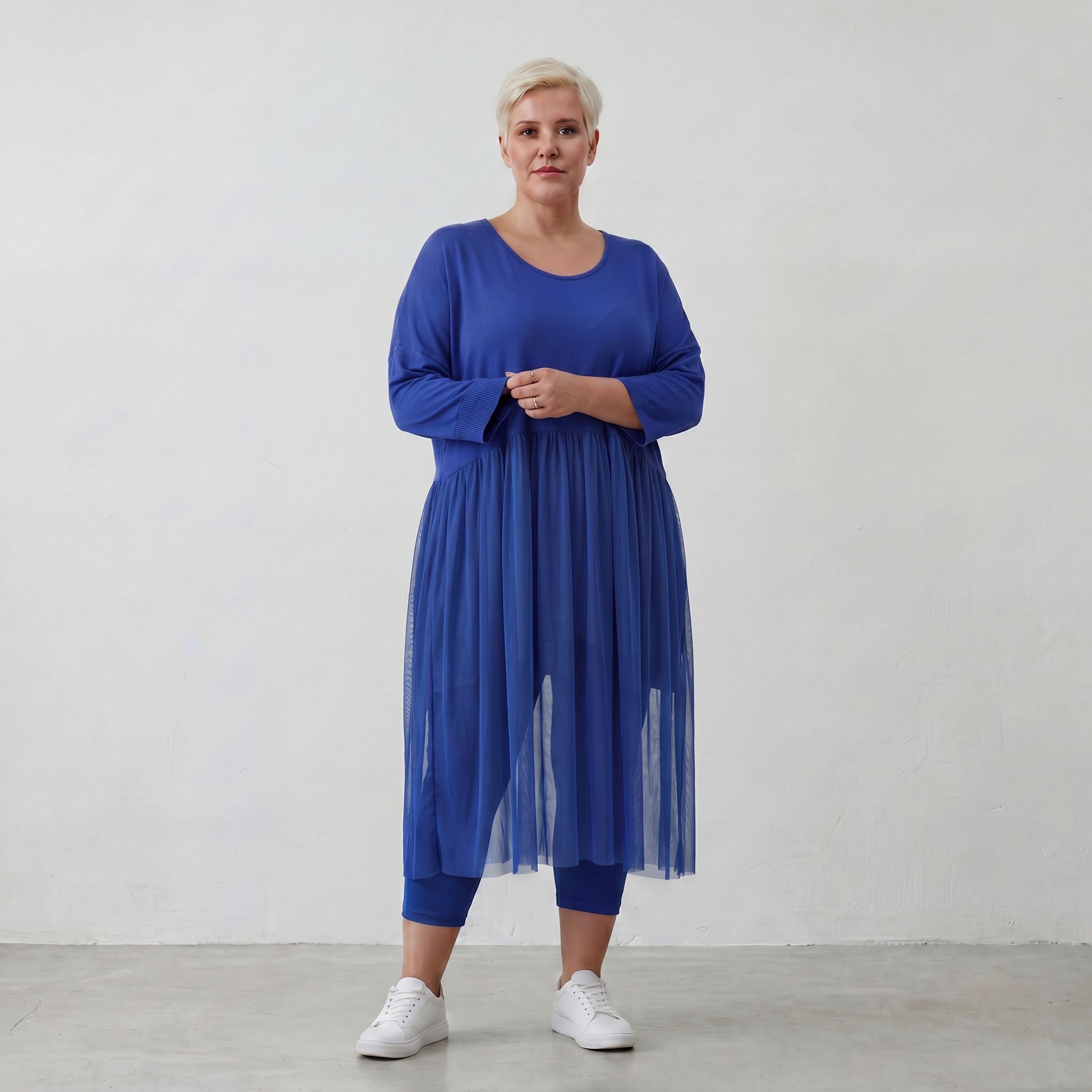 AKH Fashion Kleid 7046 Priya, Royalblau