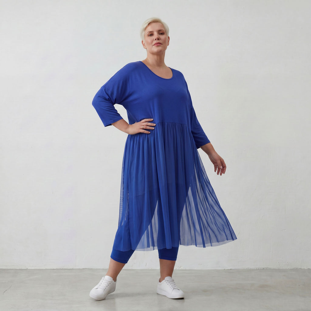 AKH Fashion Kleid 7046 Priya, Royalblau
