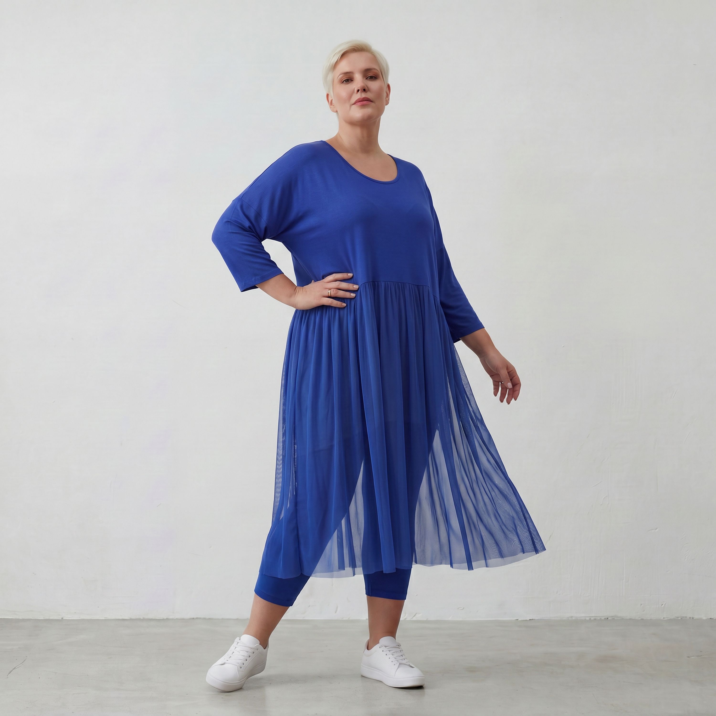 AKH Fashion Kleid 7046 Priya, Royalblau