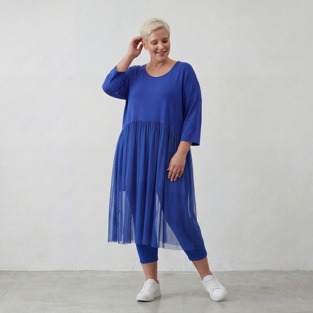 AKH Fashion Kleid 7046 Priya, Royalblau