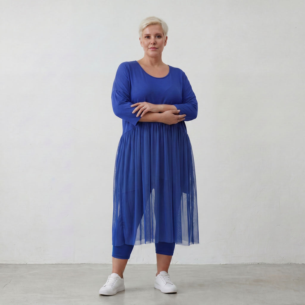 AKH Fashion Kleid 7046 Priya, Royalblau