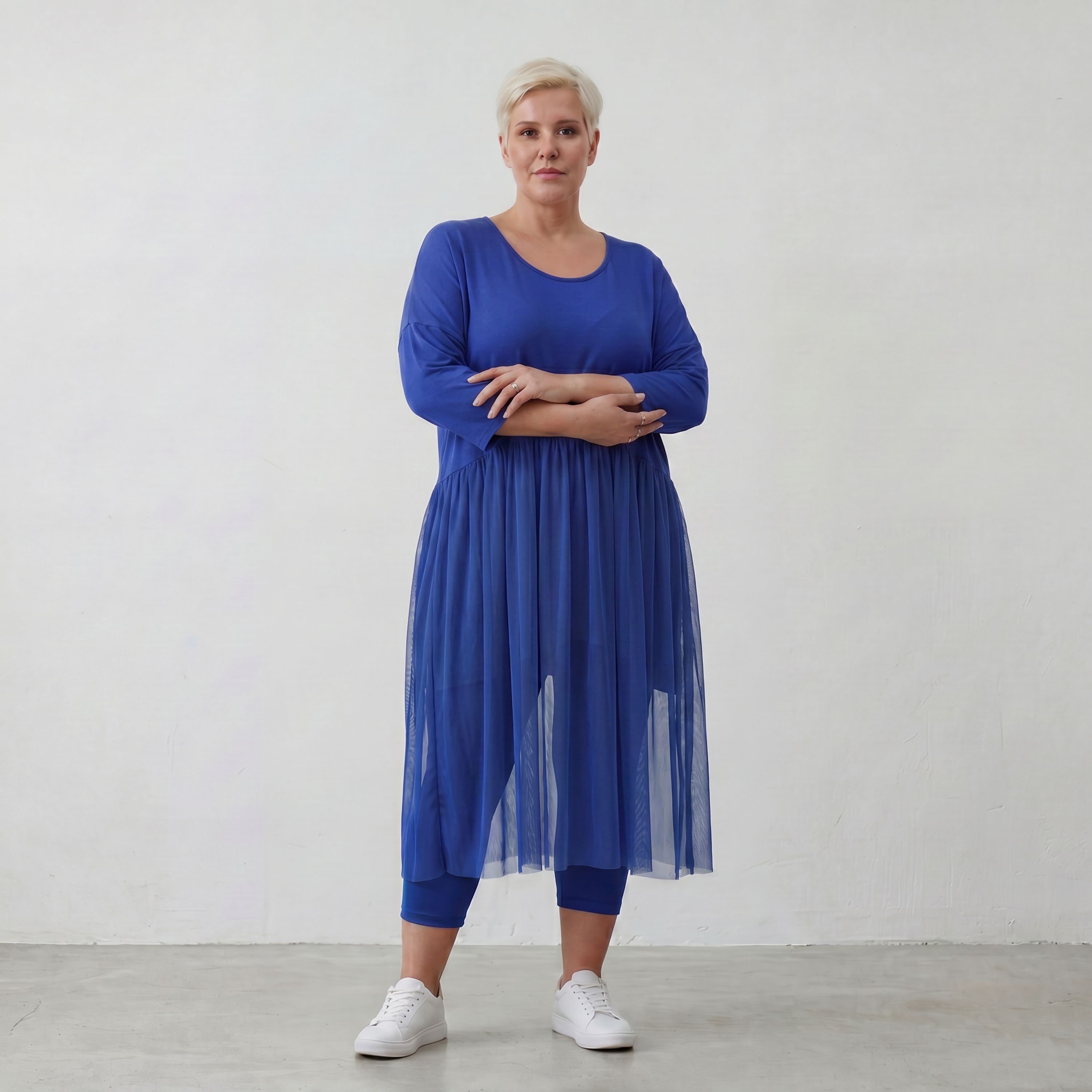 AKH Fashion Kleid 7046 Priya, Royalblau