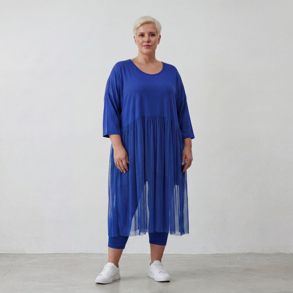 AKH Fashion Kleid 7046 Priya, Royalblau