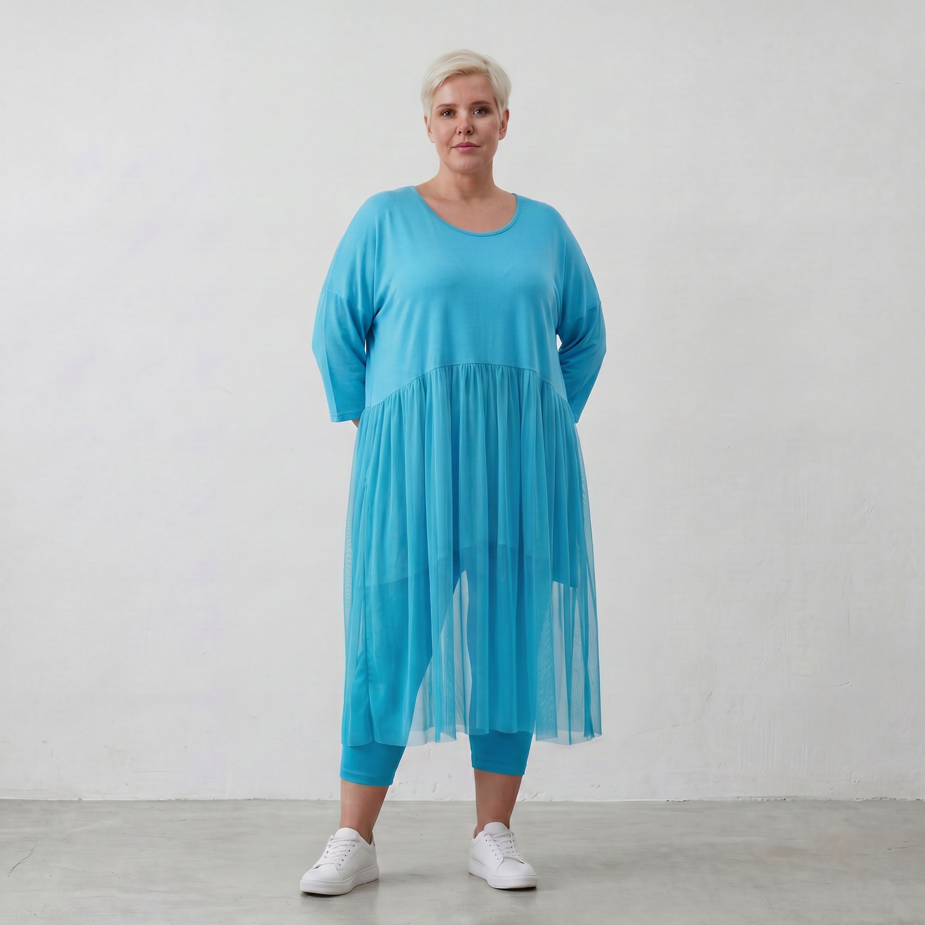 AKH Fashion Kleid 7046 Priya, Türkis