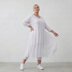 Robe AKH Fashion 7046, blanche