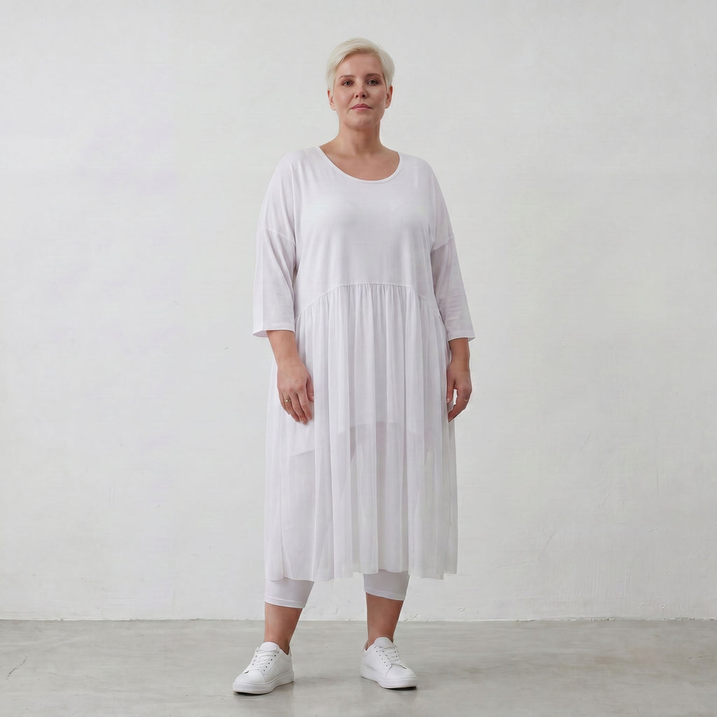 Robe AKH Fashion 7046, blanche