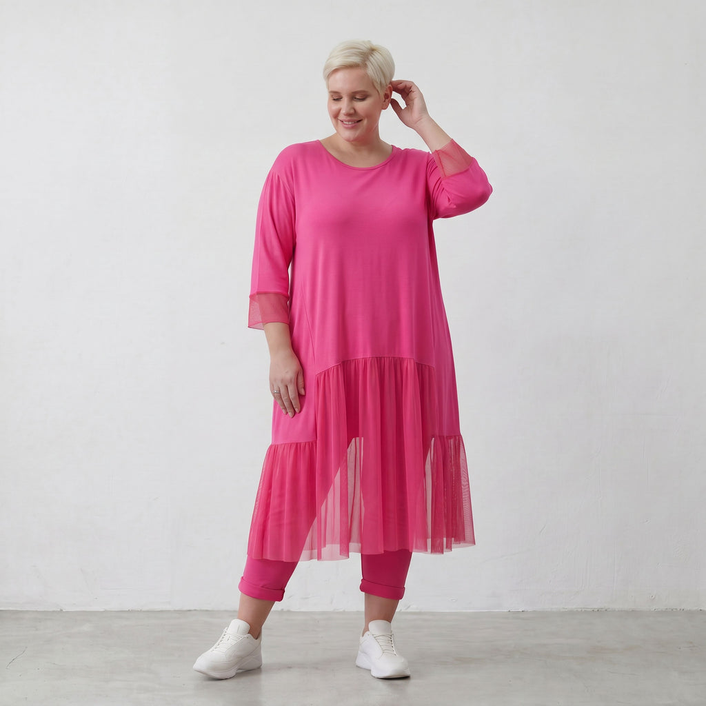 AKH Fashion Kleid 7048 Priya, Fuchsia