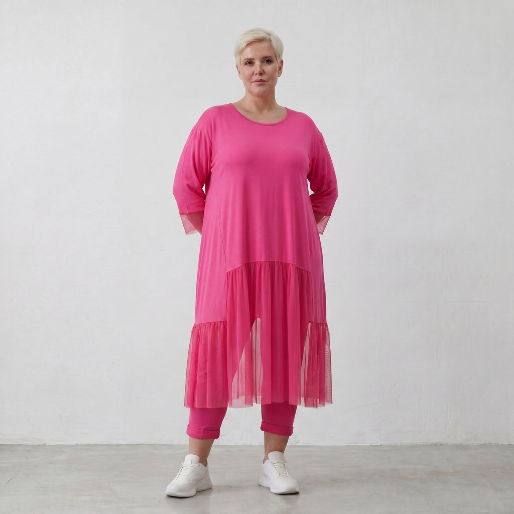AKH Fashion Kleid 7048 Priya, Fuchsia
