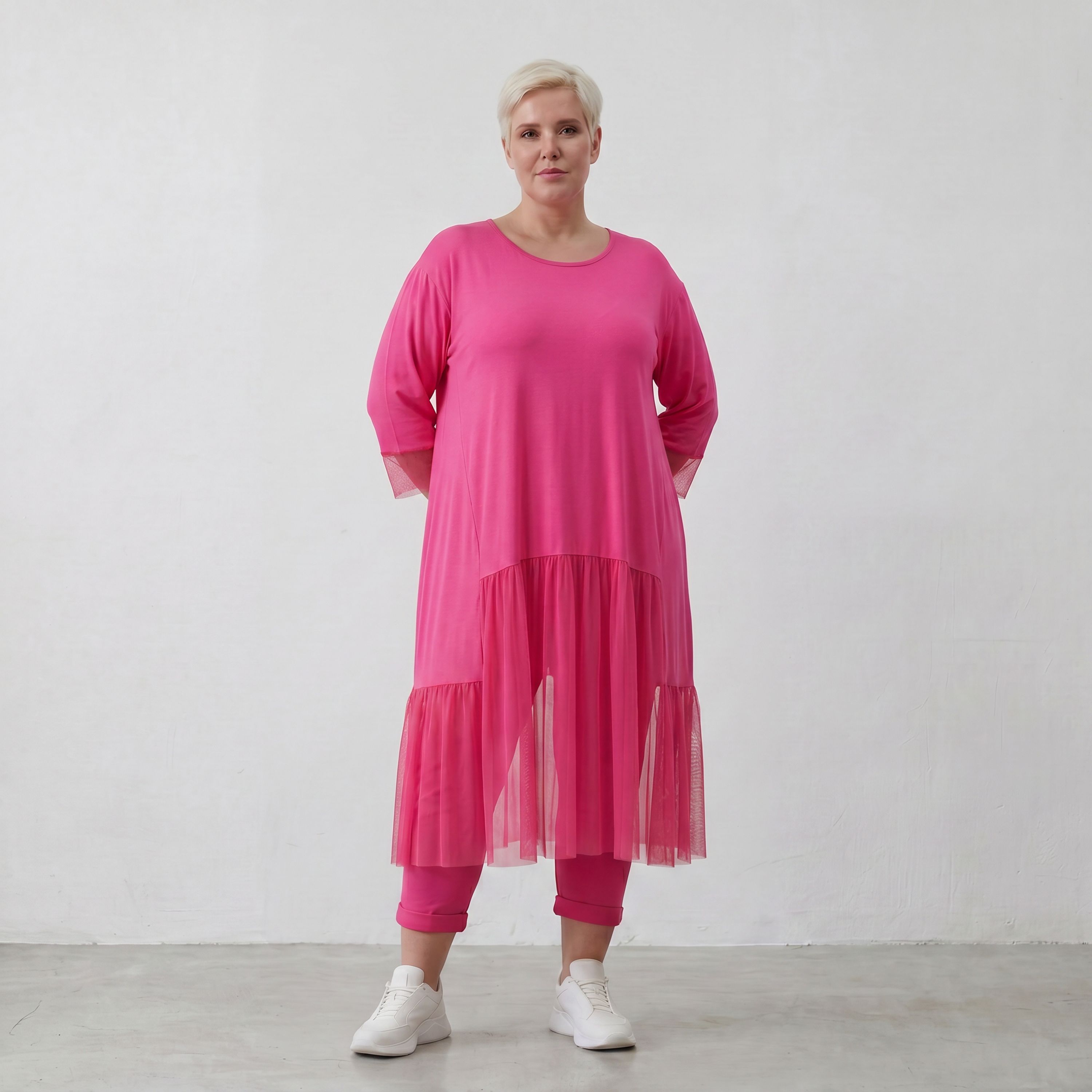 AKH Fashion Kleid 7048 Priya, Fuchsia