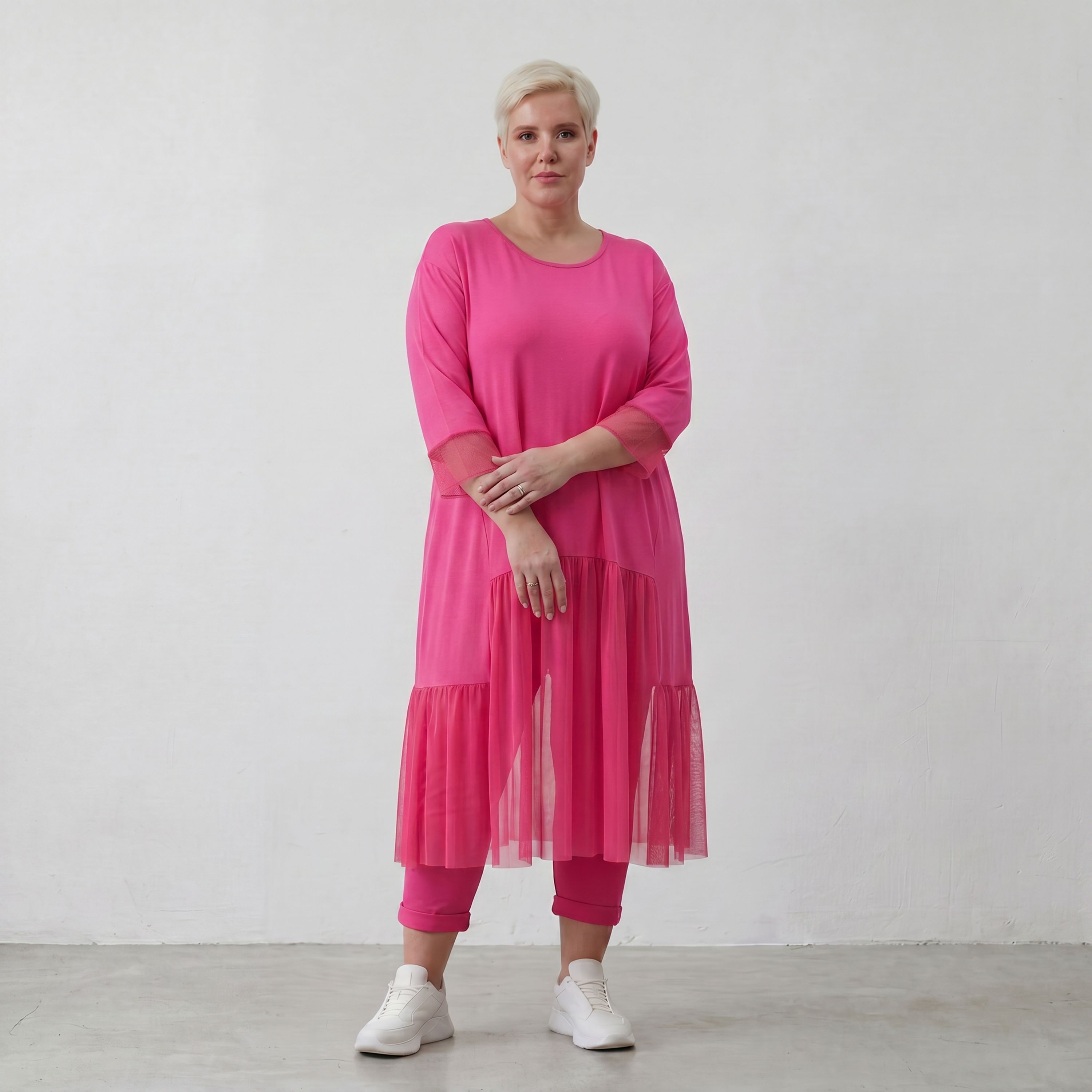 AKH Fashion Kleid 7048 Priya, Fuchsia