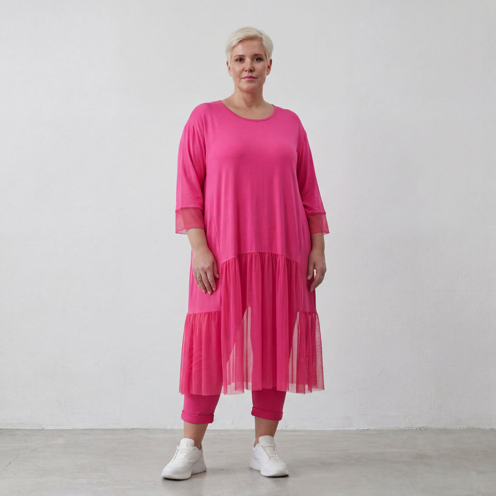 AKH Fashion Kleid 7048 Priya, Fuchsia