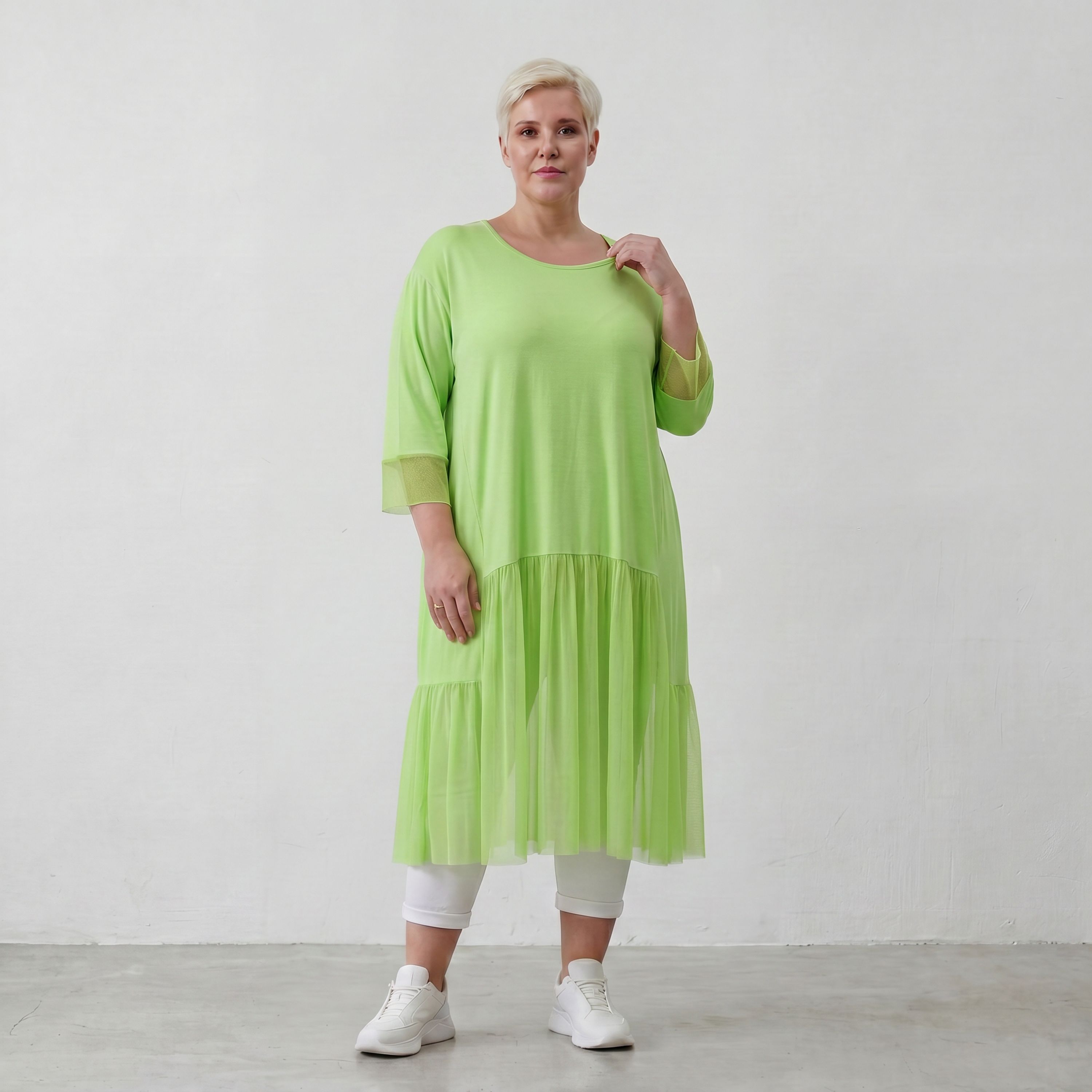 AKH Fashion Kleid 7048 Priya, Lime