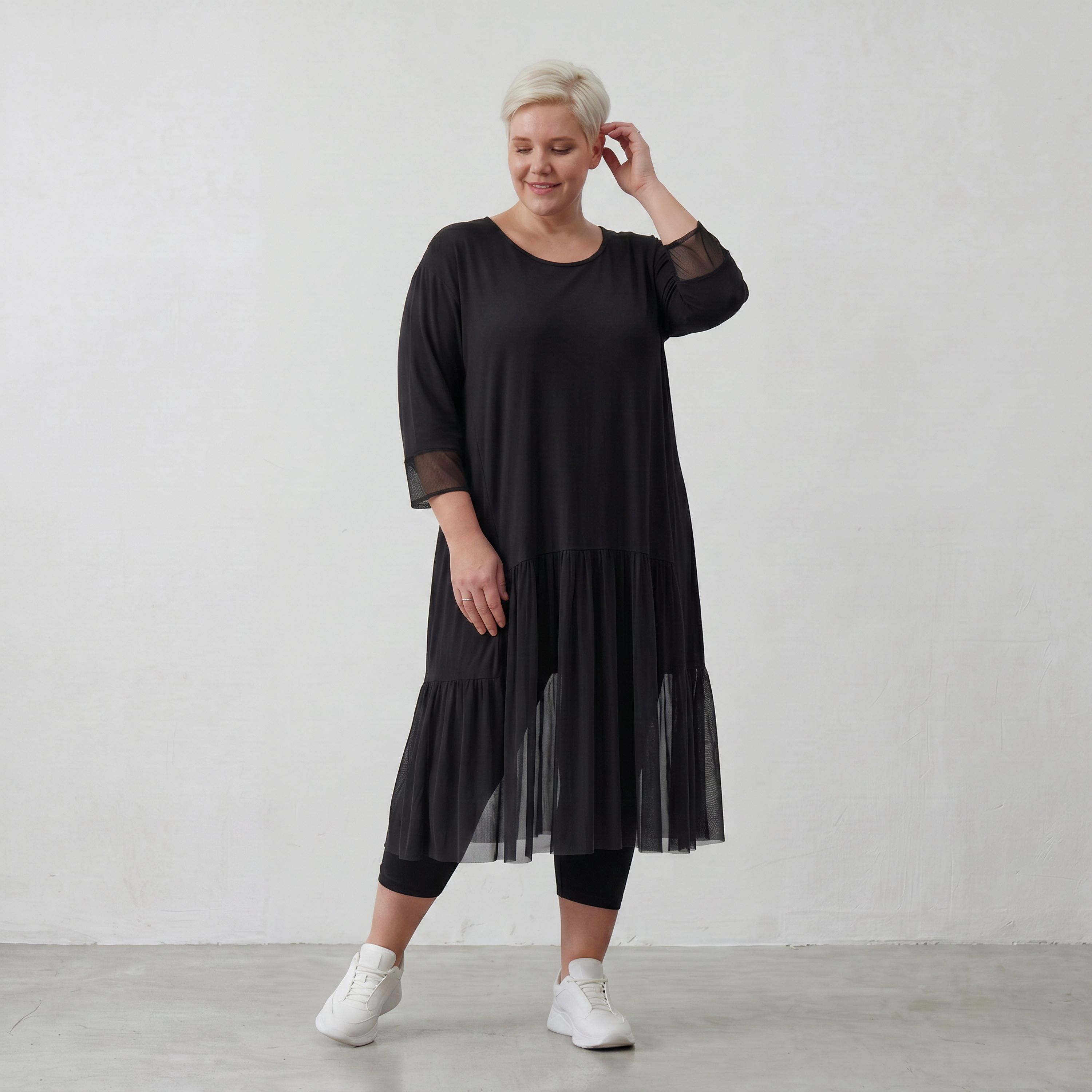 AKH Fashion Kleid 7048 Priya, Schwarz