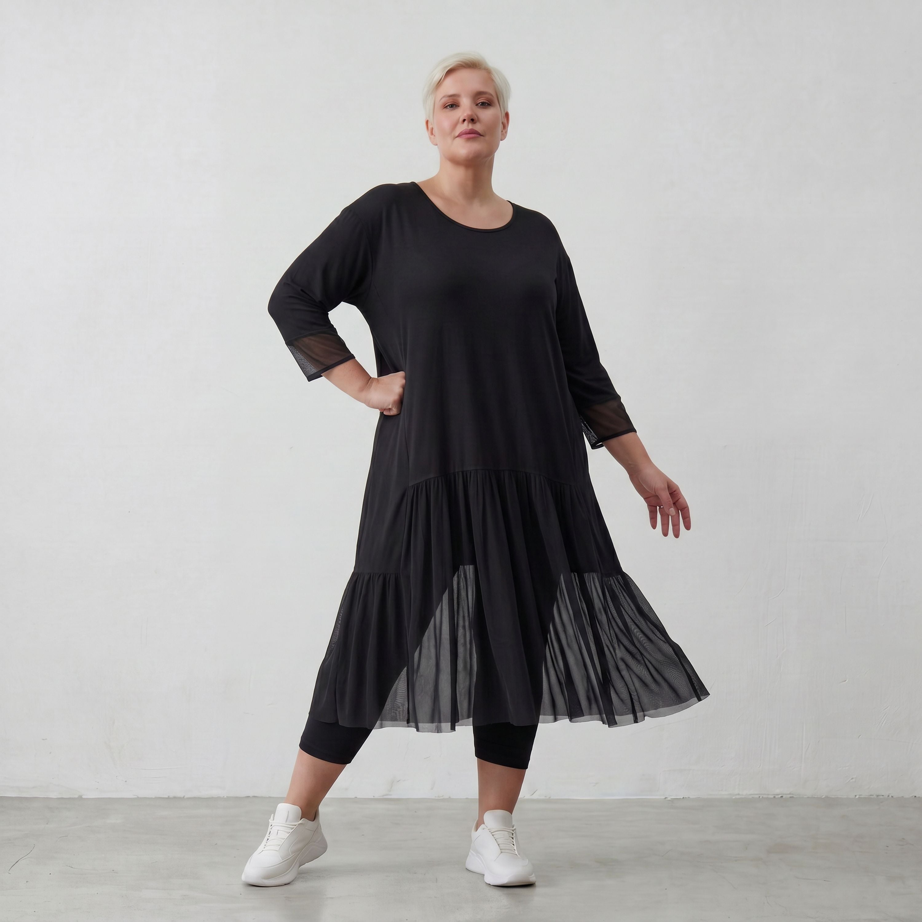 AKH Fashion Kleid 7048 Priya, Schwarz