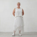 AKH Fashion 7049 Skirt, White