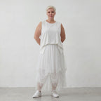 AKH Fashion 7049 Skirt, White