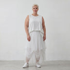 AKH Fashion 7049 Skirt, White
