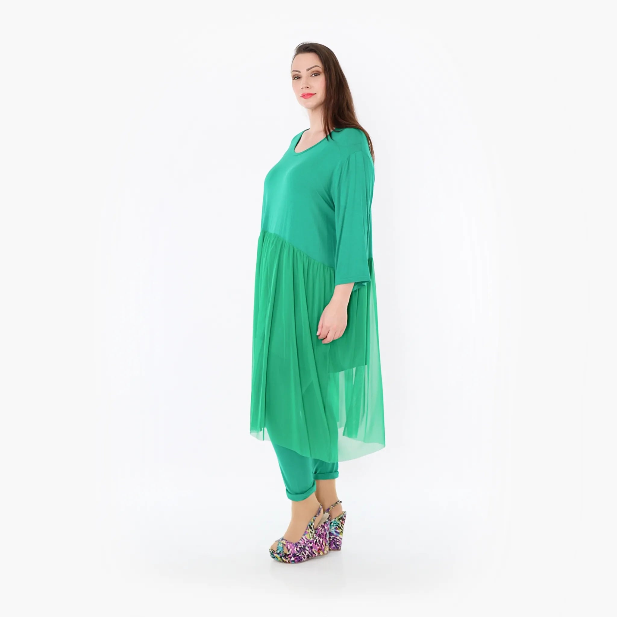 AKH Fashion 7046 Dress, Green