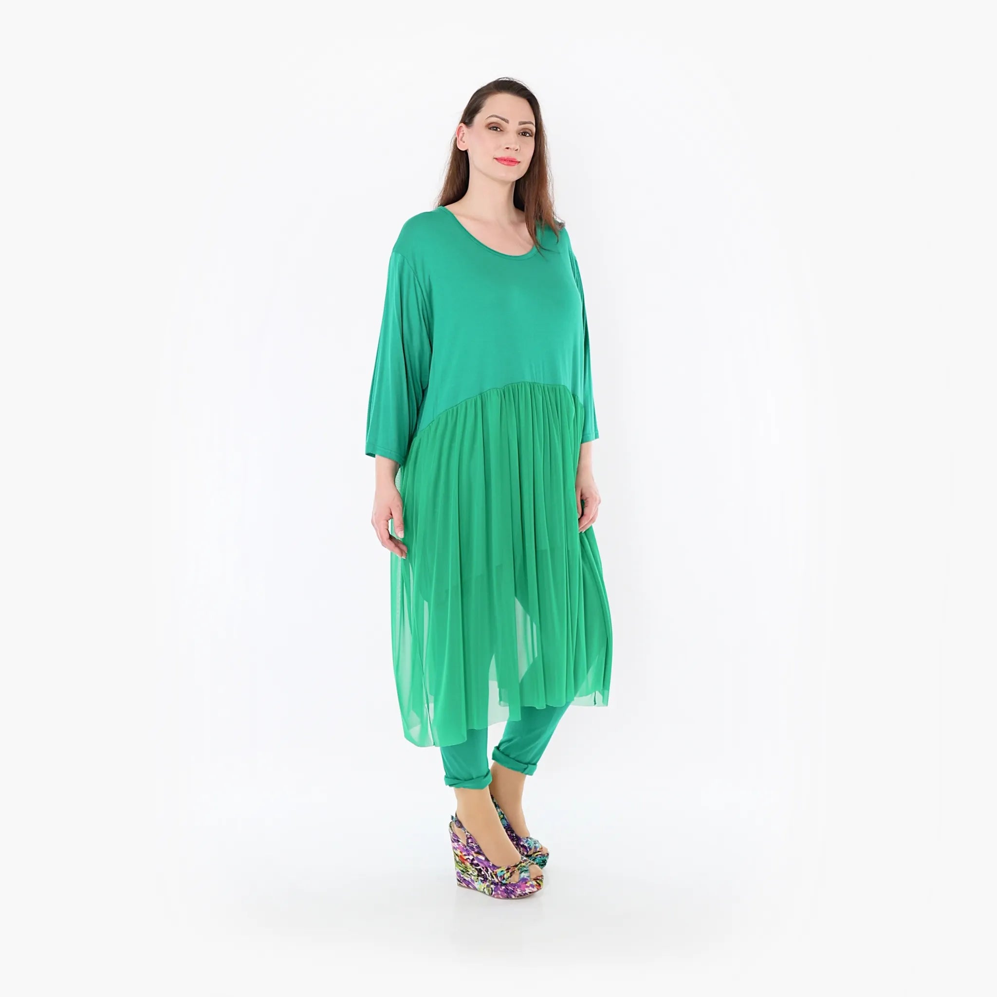 AKH Fashion 7046 Dress, Green