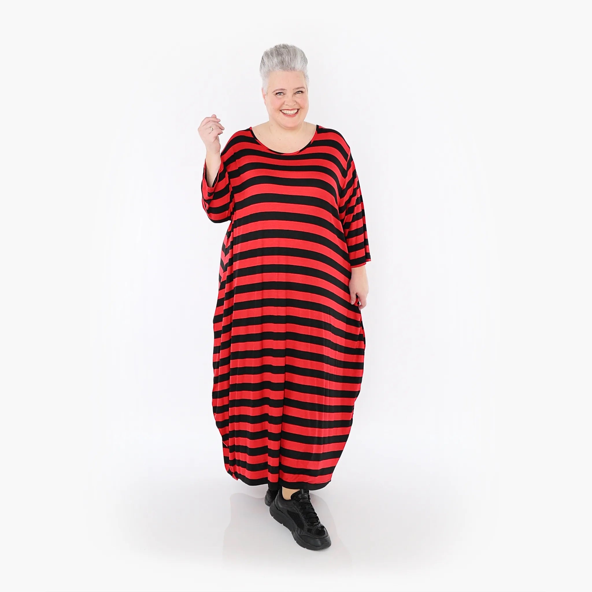 AKH Fashion Kleid 1926 Lorena, Rot/Schwarz