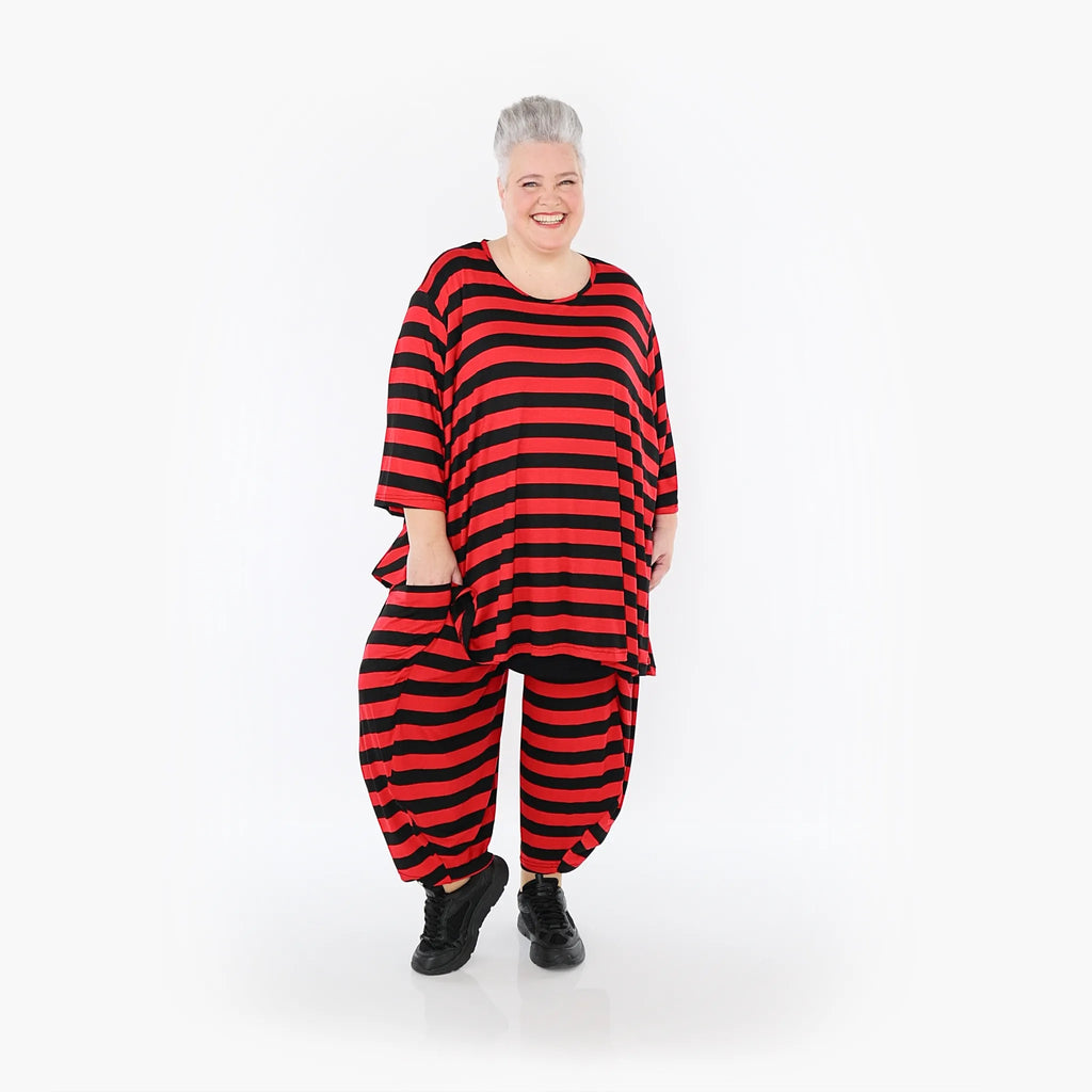 AKH Fashion Hose 8069 Lorena, Rot/Schwarz