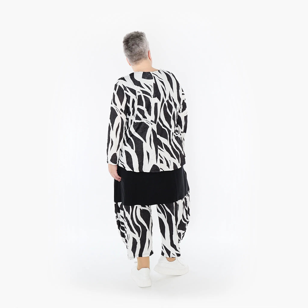 AKH Fashion Jacke 130 Adora, Schwarz/Weiß