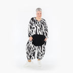 AKH Fashion Jacke 130 Adora, Schwarz/Weiß
