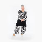 AKH Fashion Jacke 130 Adora, Schwarz/Weiß